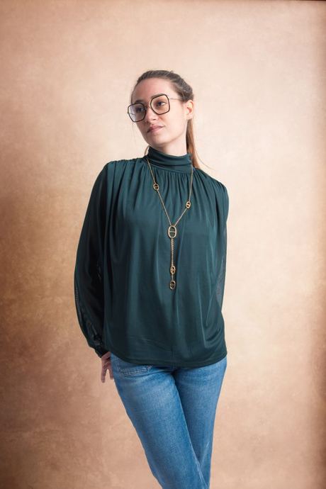 Blouse Fluide – Vert Perdosa