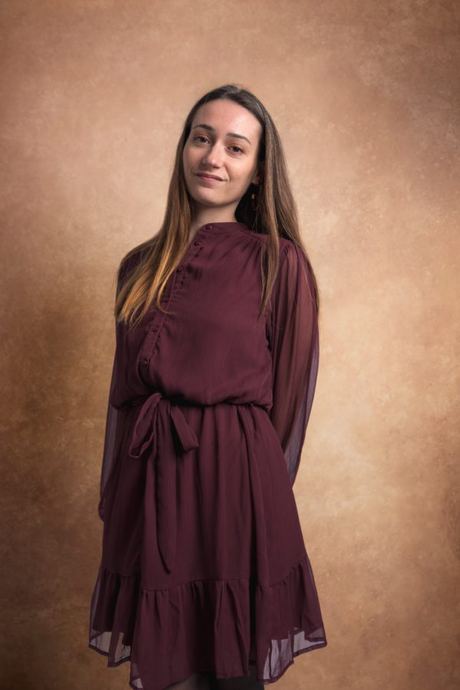 Robe Fluide Couleur Fig